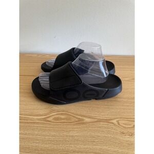OOFOS Ooahh Sport Flex‎ Slide Sandal Black Men 9 W 11